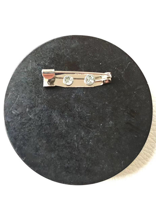 レトロレディのアートブローチ　