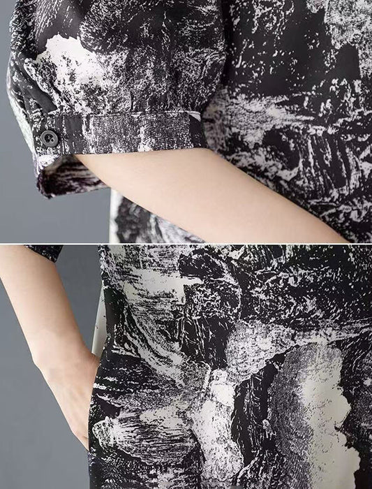 モノトーンシャツチュニック