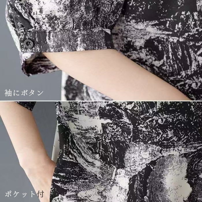 モノトーンシャツチュニック