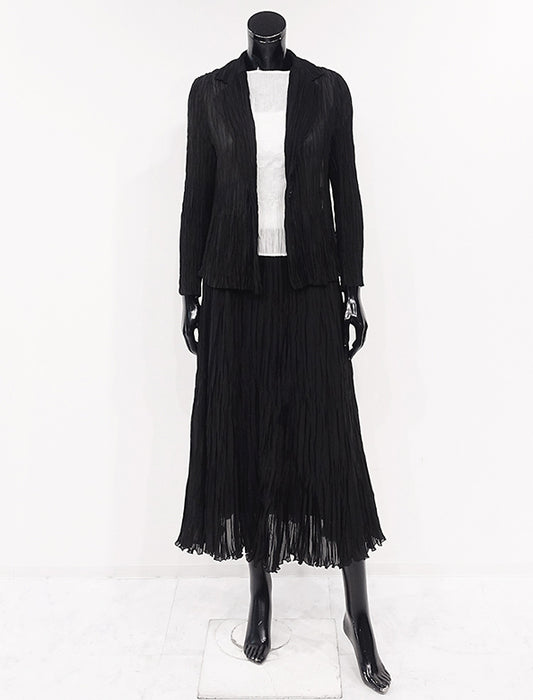 ＜SPECCHIO＞アコーディオンランダムプリーツ シアースカート