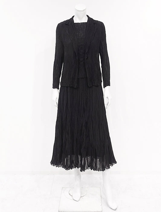 ＜SPECCHIO＞アコーディオンランダムプリーツ シアースカート