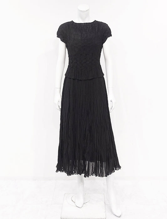 ＜SPECCHIO＞アコーディオンランダムプリーツ シアースカート