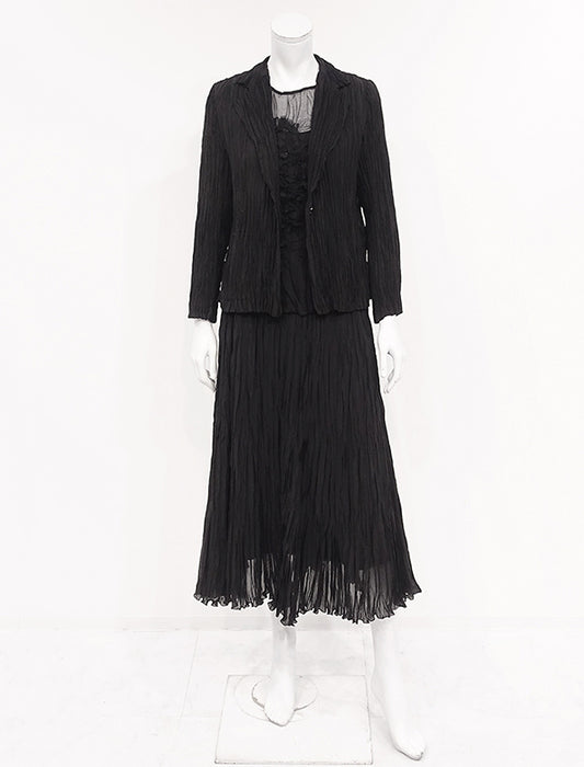 ＜SPECCHIO＞アコーディオンランダムプリーツ シアースカート