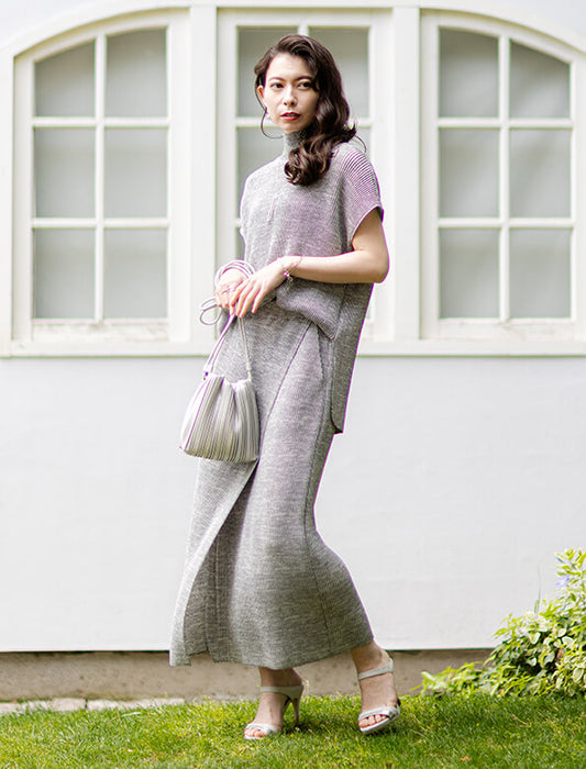 ＜SPECCHIO＞プリーツ巾着バッグ