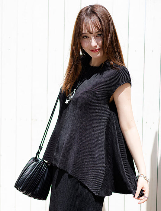 ＜SPECCHIO＞プリーツ巾着バッグ