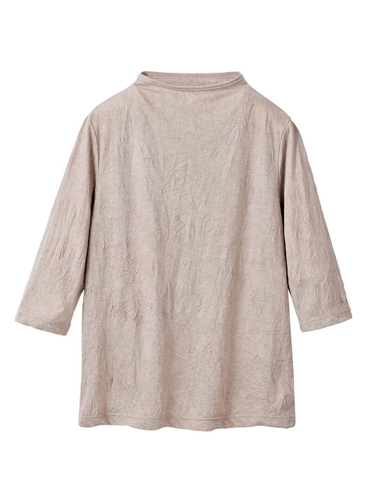 【受注】ワッシャー加工ボトルネックプルオーバー