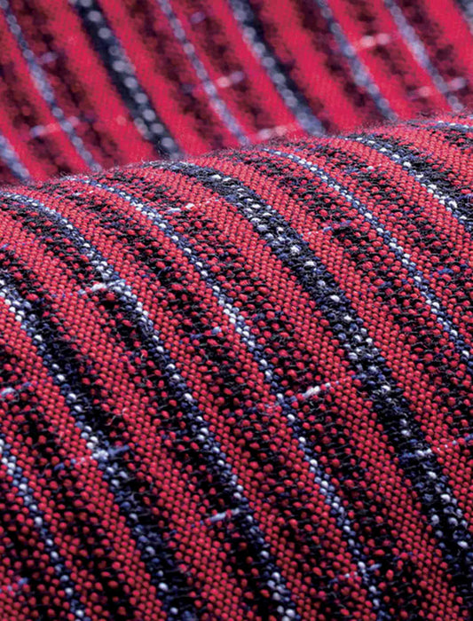 【受注】久留米織スタンド衿チュニックワンピース