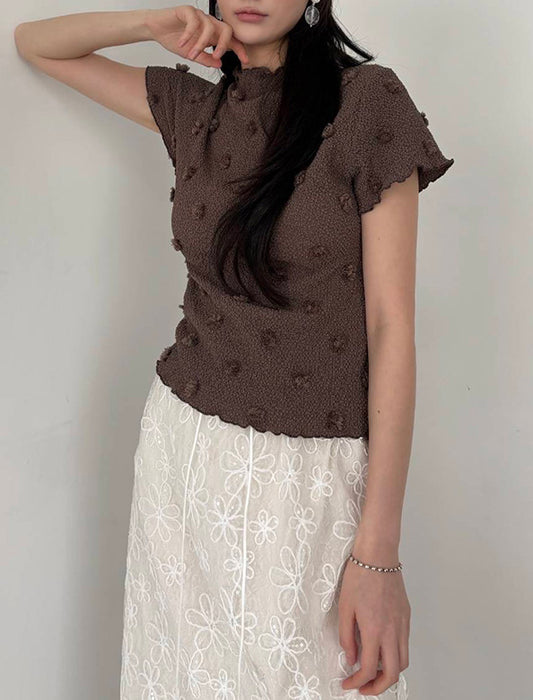 ポンポンカットソー