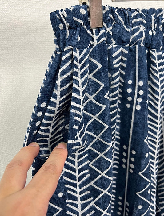 コットンリネン涼し気楽ちんパンツ