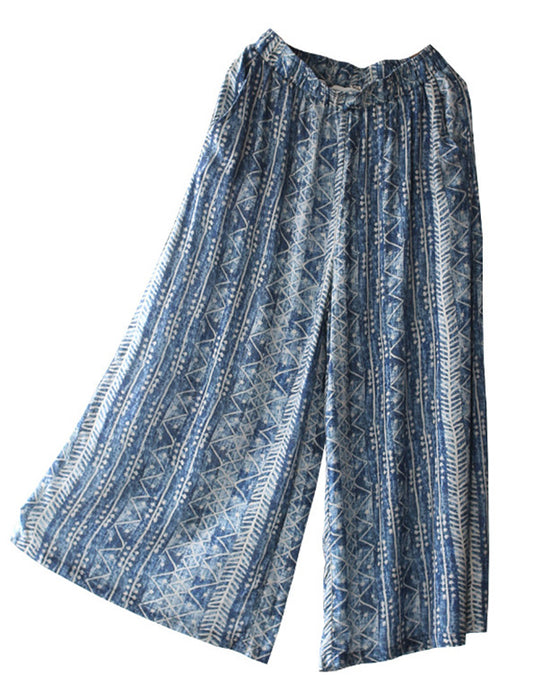 コットンリネン涼し気楽ちんパンツ