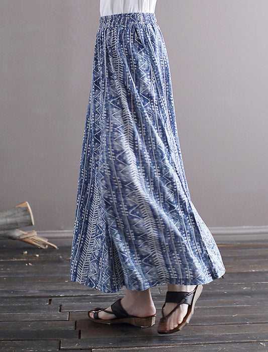 コットンリネン涼し気楽ちんパンツ