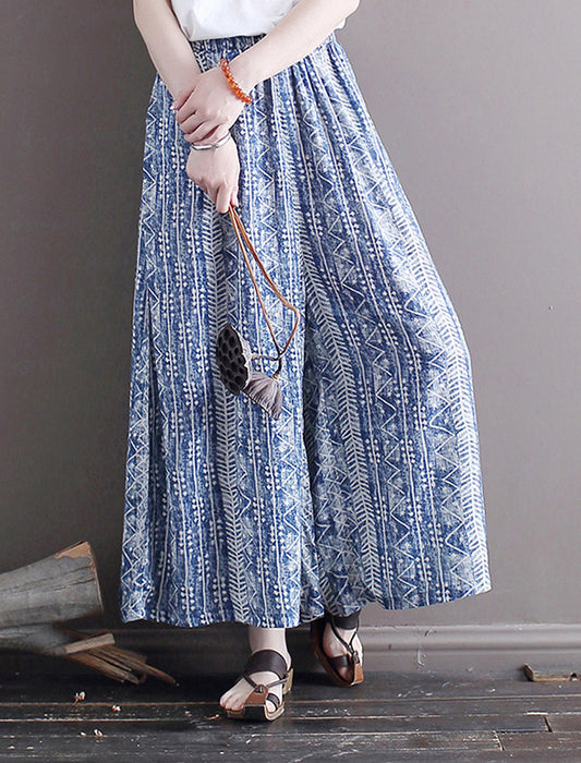 コットンリネン涼し気楽ちんパンツ