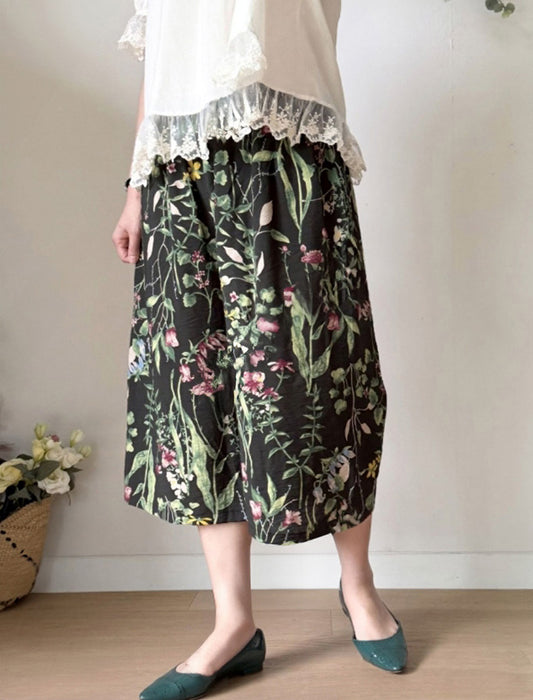 ボタニカルワイドパンツ