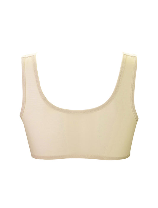 クロスメッシュ　ハーフトップ　 ノンワイヤー ブラ　