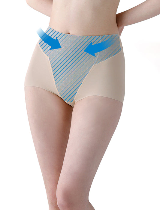 さわやかメッシュ　小腹押さえパンツ セミショート丈