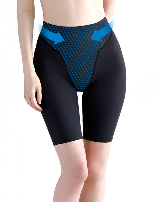 さわやかメッシュ　小腹押さえパンツ セミロング丈