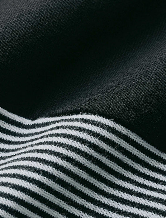 【受注】ボーダー切替えコットンプルオーバー