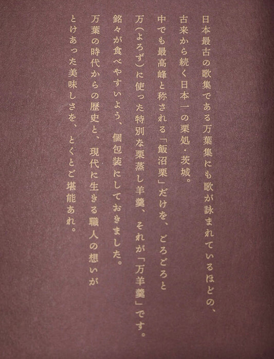 【お取り寄せ(送料込)】＜菓匠風月＞万羊羹　飯沼MEIMEI