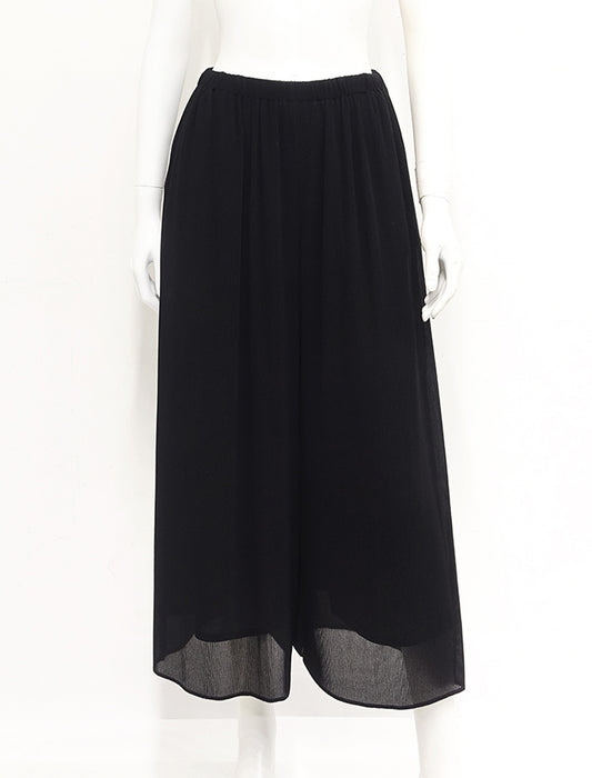 ＜SPECCHIO＞クリスタルプリーツシフォンワイドパンツ