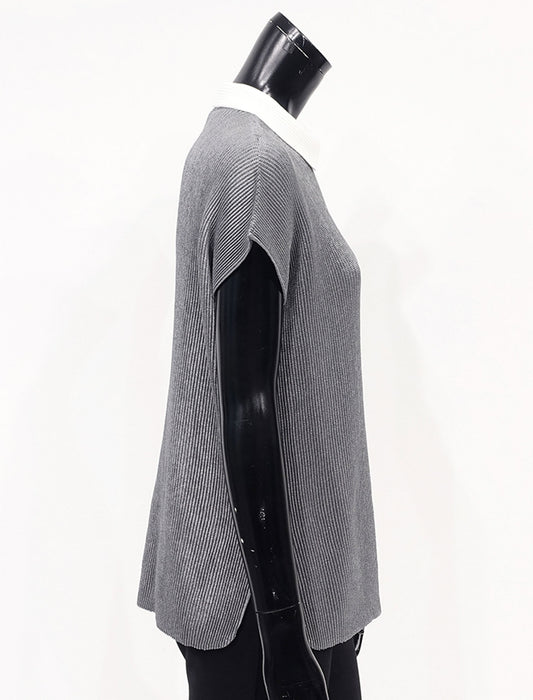 ＜SPECCHIO＞シャトルプリーツ 襟付きブラウス