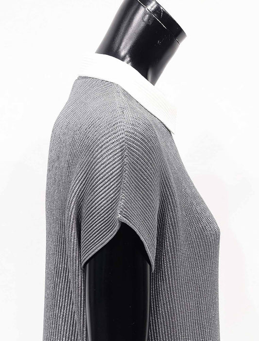 ＜SPECCHIO＞シャトルプリーツ 襟付きブラウス