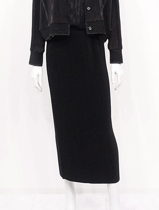 ＜SPECCHIO＞シャトルプリーツ ナロースカート