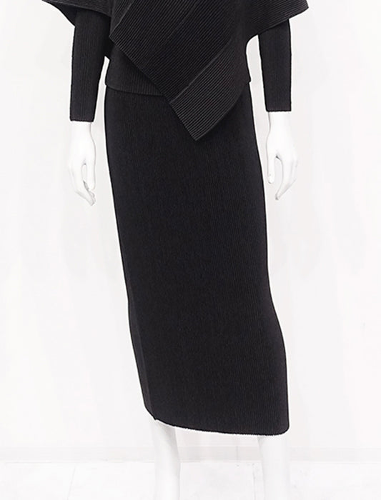 ＜SPECCHIO＞シャトルプリーツ ナロースカート