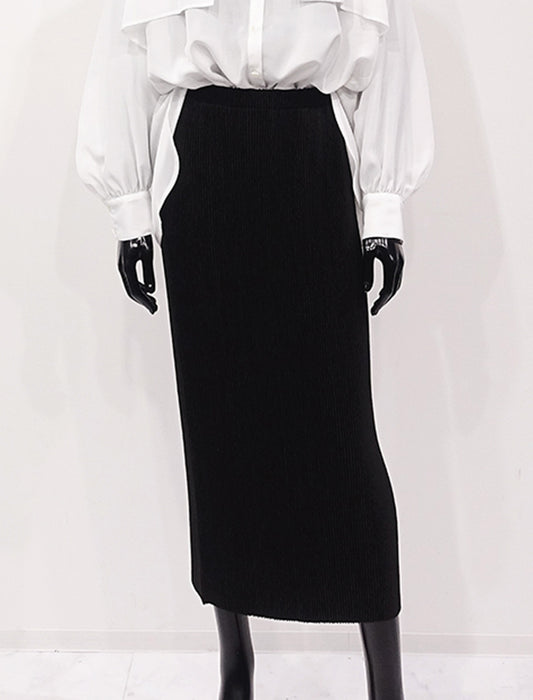 ＜SPECCHIO＞シャトルプリーツ ナロースカート