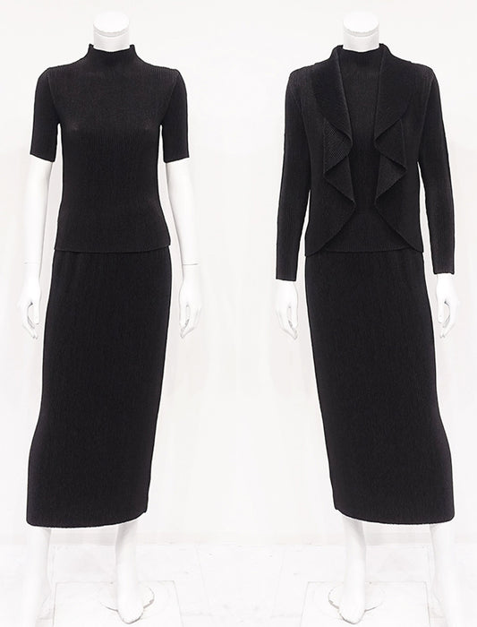 ＜SPECCHIO＞シャトルプリーツ ナロースカート