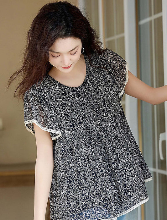 パイピングブラウス