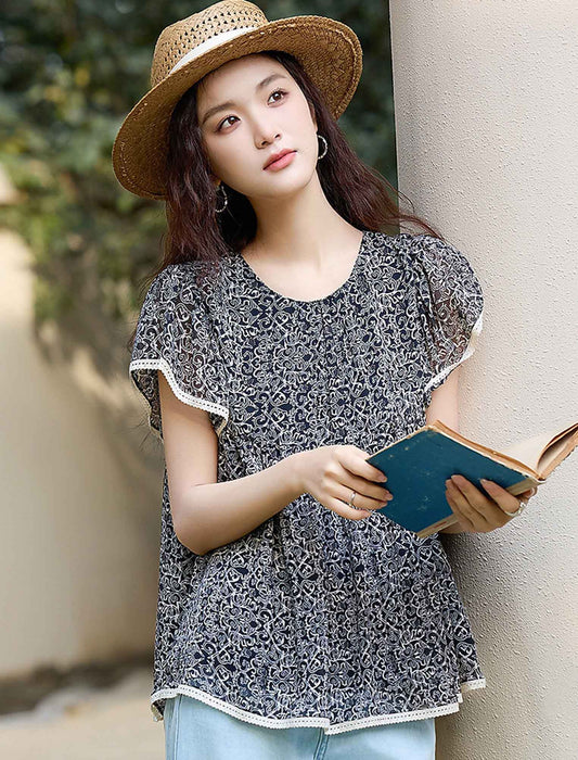 パイピングブラウス