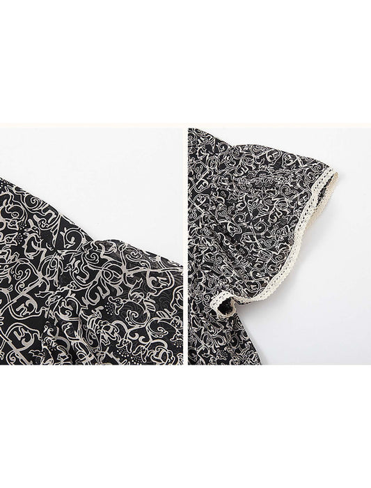 パイピングブラウス