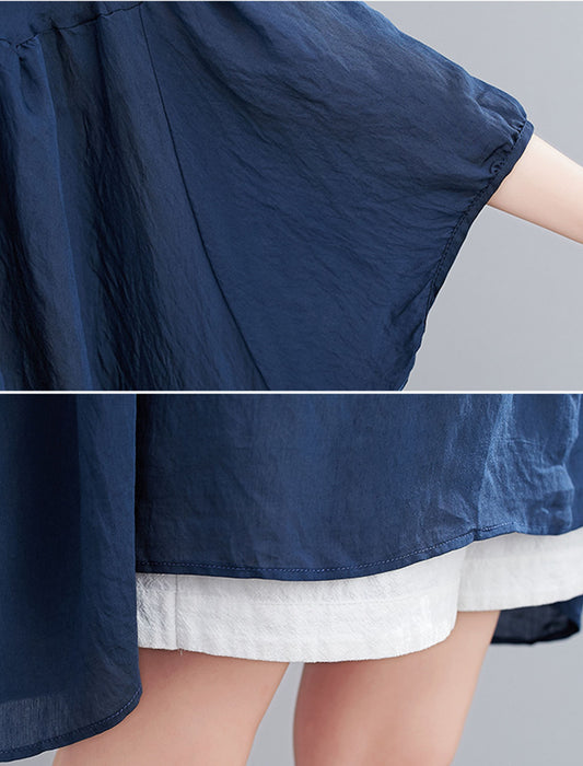 ラウンドネックビッグシャツ