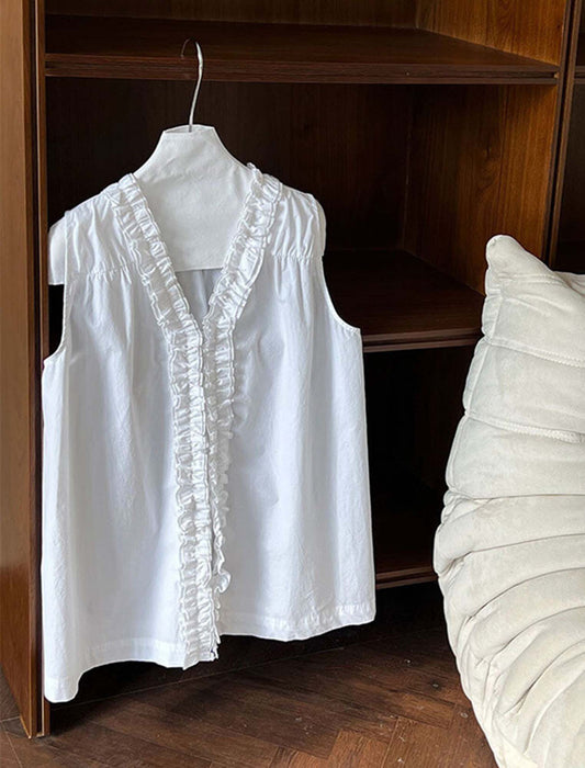 花びら襟前後2WAYブラウス_