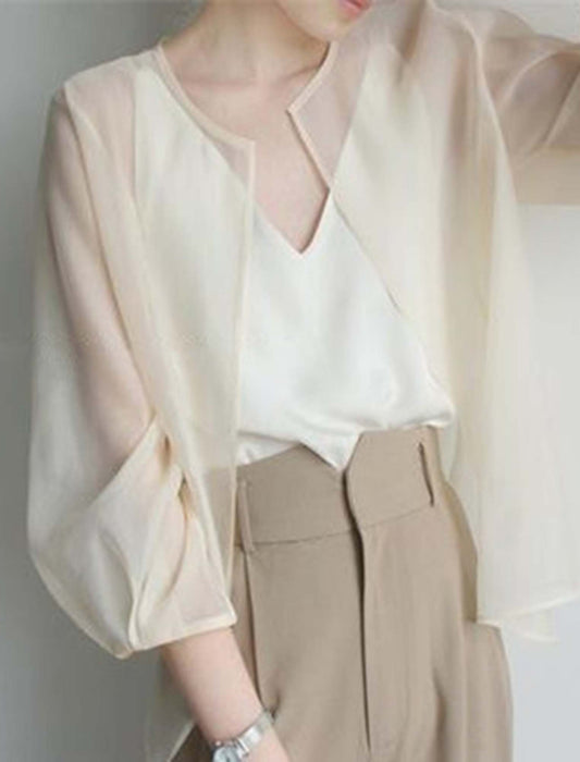 レトロ シアーカーディガン　