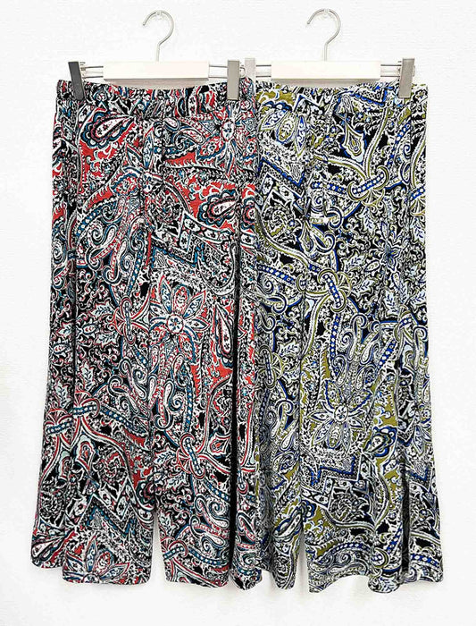 ペイズリーワイドパンツ