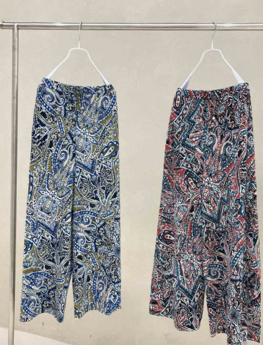 ペイズリーワイドパンツ