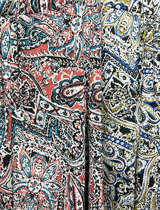ペイズリーワイドパンツ