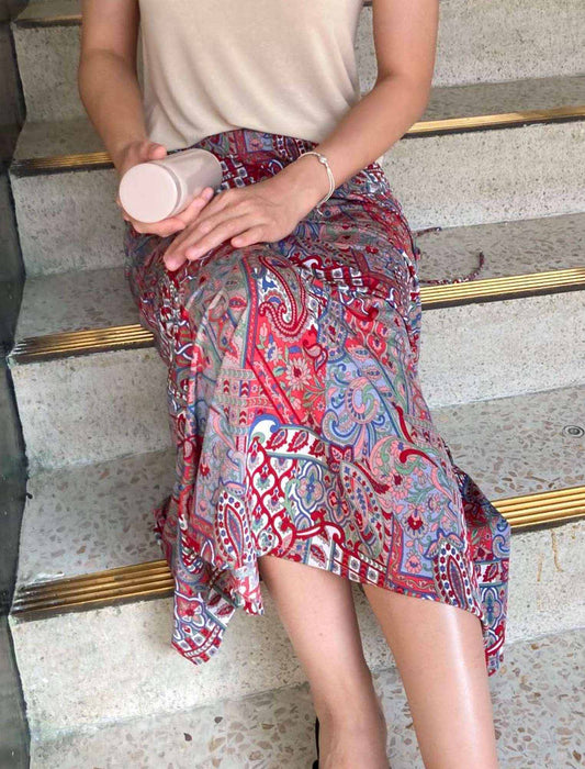エスニック柄スカート