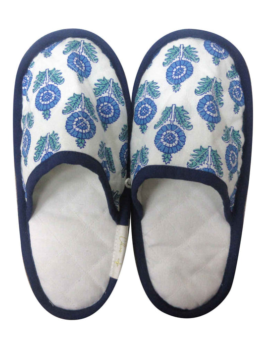 ブロックプリントルームシューズ