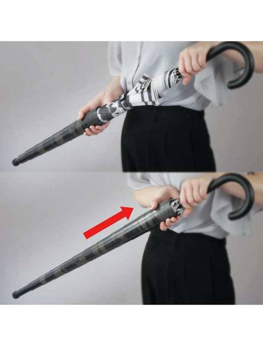 パパっとしまえるスライドカバー付きアンブレラ