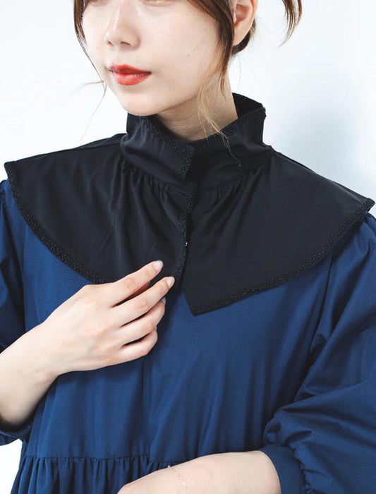 冷感抗菌小花レース保冷剤付UVネックカバー