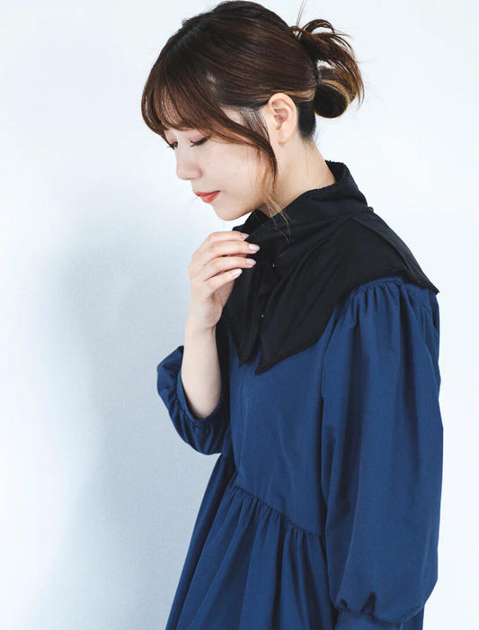 冷感抗菌小花レース保冷剤付UVネックカバー