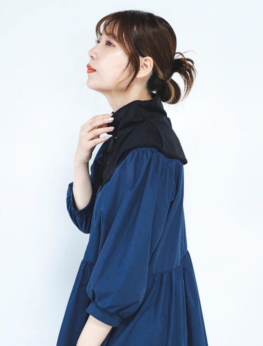 冷感抗菌小花レース保冷剤付UVネックカバー