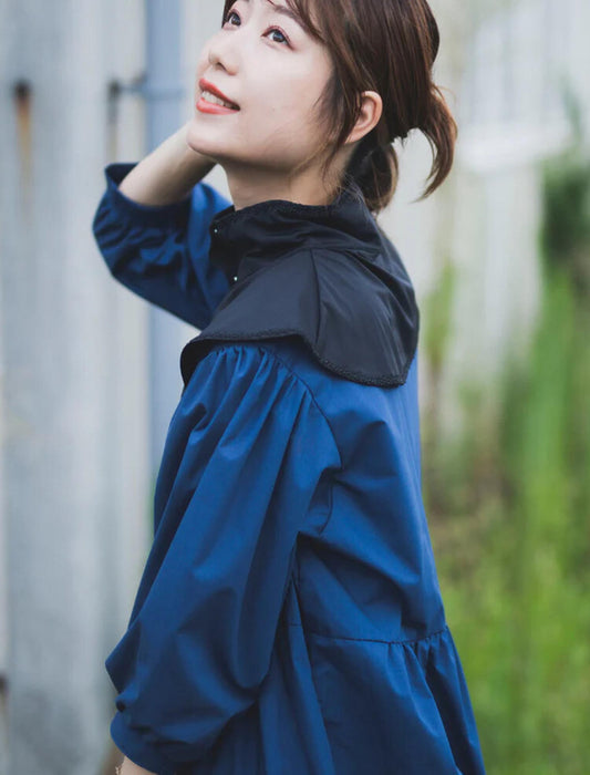 冷感抗菌小花レース保冷剤付UVネックカバー