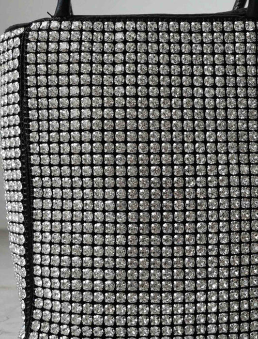 ストラップ付きラインストーンバッグ