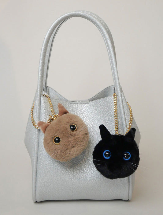 キュートなフェイスネコチャーム