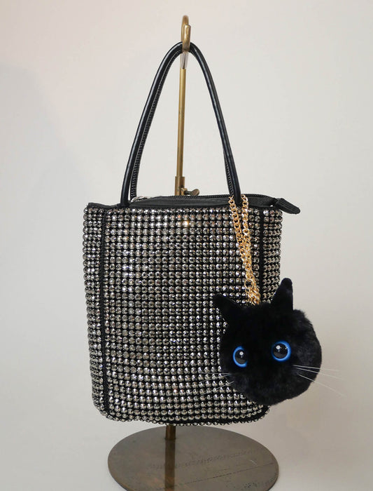 キュートなフェイスネコチャーム