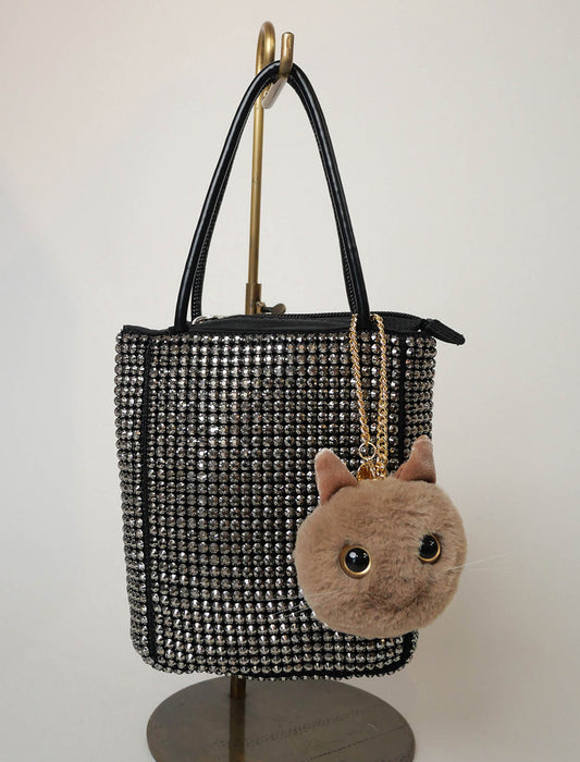 キュートなフェイスネコチャーム