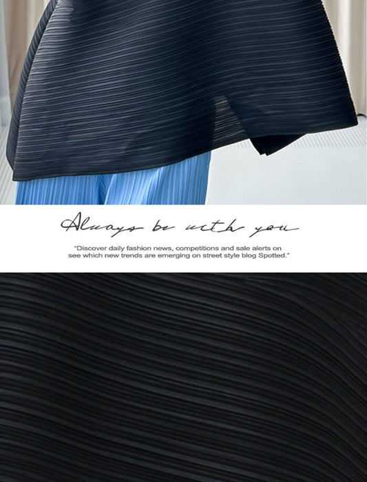 ウエスト切り替えプリーツトップ